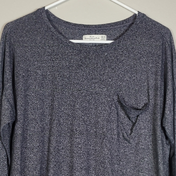 Abercrombie & Fitch Women Long Sleeve Shirt Size XS/S Gray Oversized Tunic Grey - Picture 2 of 11